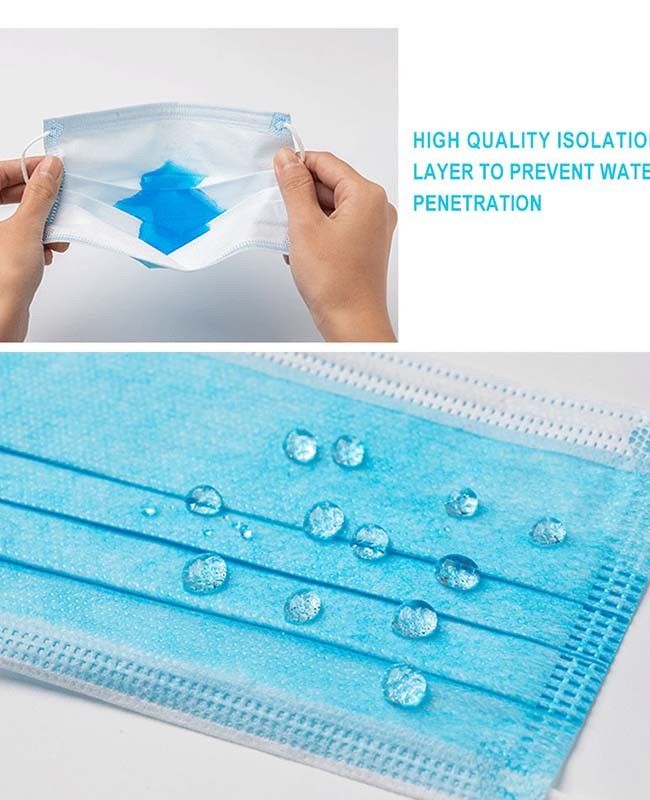 Anti Pollution Disposable Earloop Mask Face Mask Surgical Disposable 3 Ply