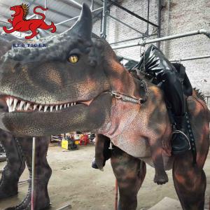 China Life Size Realistic Dino Costume , Carnotaurus Dinosaur Costume For Performing wholesale