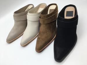 China Closed Toe Wedge Womens Leather Dress Shoes Soft Two Tone Full Wrap Upper wholesale