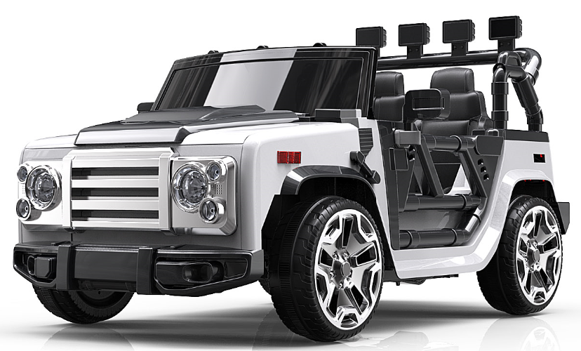 Yellow 24V Two-Seater Children Electric Ride On Cars for Kids in 2022