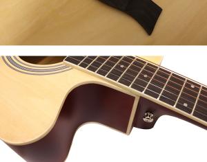 China Cheap Handmade Acoustic Practice Guitar 38'' for beginer OEM Provided Paisen 2021 Hot Selling Acoustic Electric Guitar M wholesale