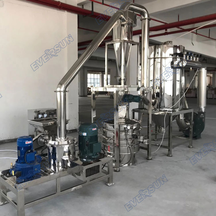 Feeding 4mm Tea Leaf Pulverizer SS316L Grinding Mill Machine