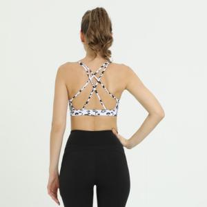 China Breathable Athletic Sexy Cross Back Activewear Yoga Sports Bra wholesale