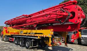 China Big Size Concrete Pump 2021 Sany Used Concrete Pump Truck 67M With Volvo Chassis Hunan Zhongheng wholesale