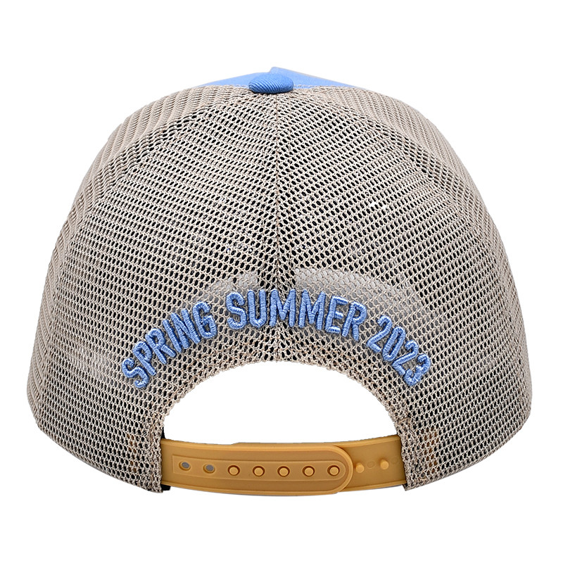 2 Eyelets Cotton/Polyester/Custom Fabric Trucker Cap With 3D Embroidery Logo