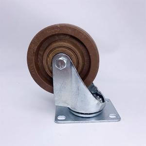 China High Temp Swivel Castors Phenolic Wheel 100mm wholesale