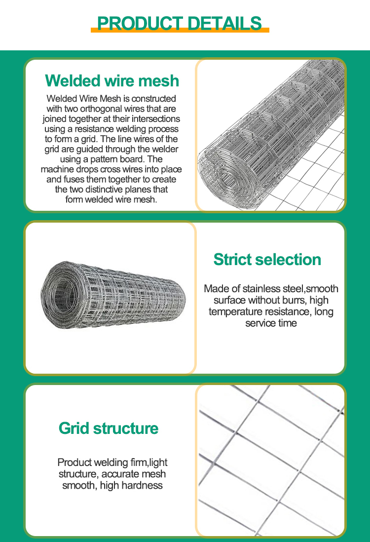 Custom Attractive Type Welded Wire Mesh Fencing Iron Wire Mesh with Anti-corrosion