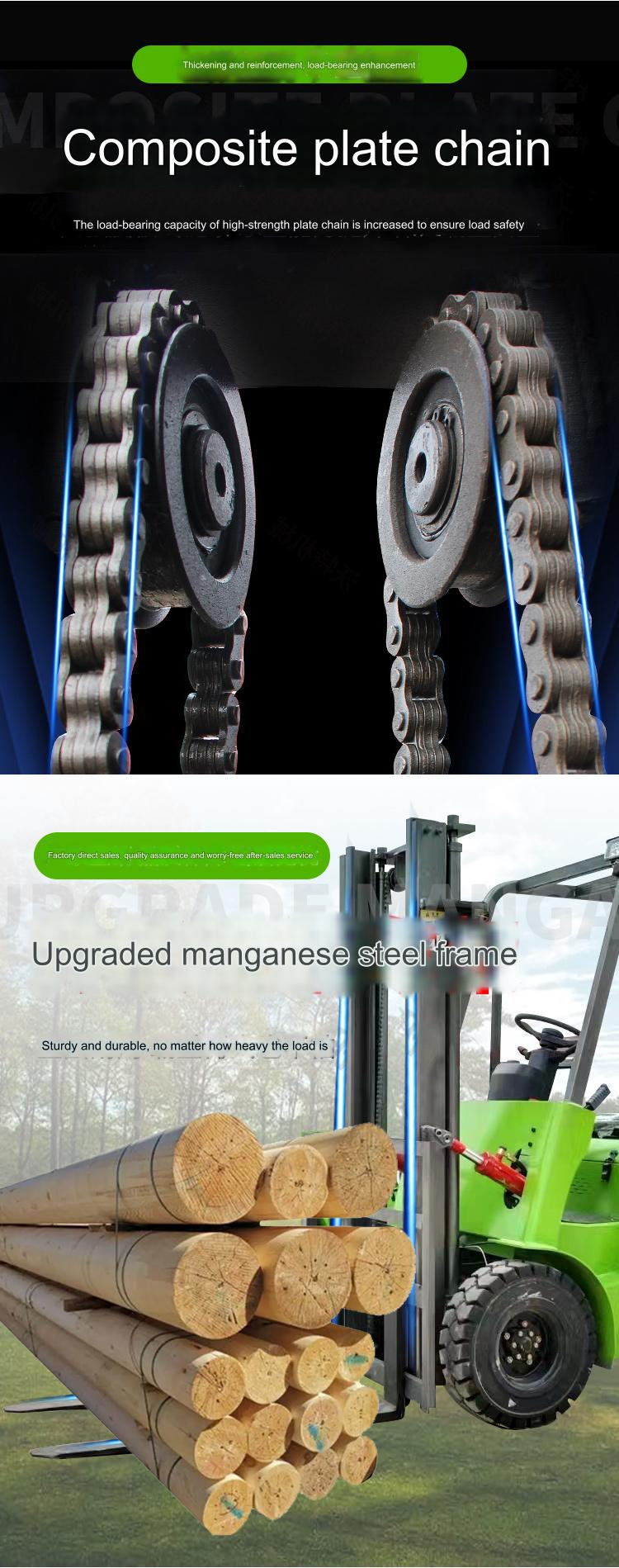 Battery Forklift Truck 2 Ton Smooth Lifting Up To 6m Triplex Mast For Effortless Handling