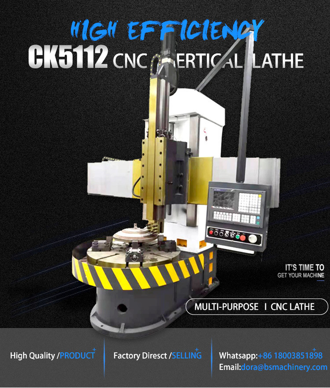 New CK5112 Metal Turning Lathe Automatic CNC Vertical Lathe Machine