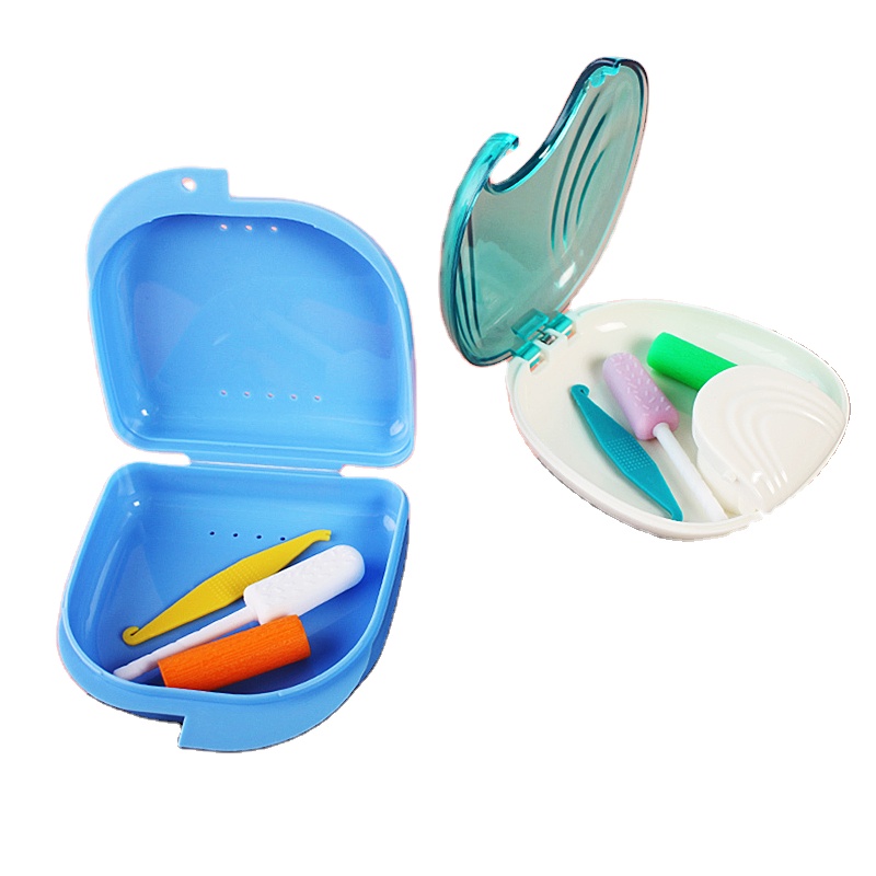 Organize and Protect Your Dentures with Our Plastic Dental Denture Box/orthodontic Teeth Retainer Case/box