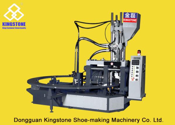Vertical Screw PVC Foam Injection Molding Machine , Plastic Chappal Making