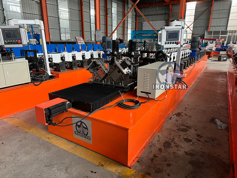 Automatic shadow wall angle 2 in 1 roll forming machine in UAE Angle and U stud 2 in 1 roll forming machine c channel roll forming machine C stud roll