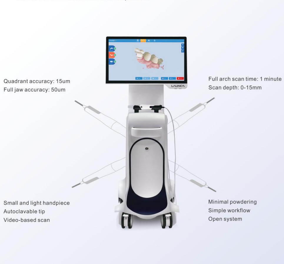 Dental 3d Intraoral Scanner , 3d Oral Scanner 16*12mm Field View Ac 100-250v 50-60hz