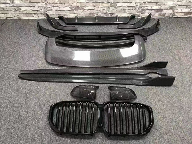 Hot Sale X5 G05 Carbon Fiber Body Kit Forbmw X5 Carbon Fiber Front Shovel Rear Diffuser Spoiler Side Skirt