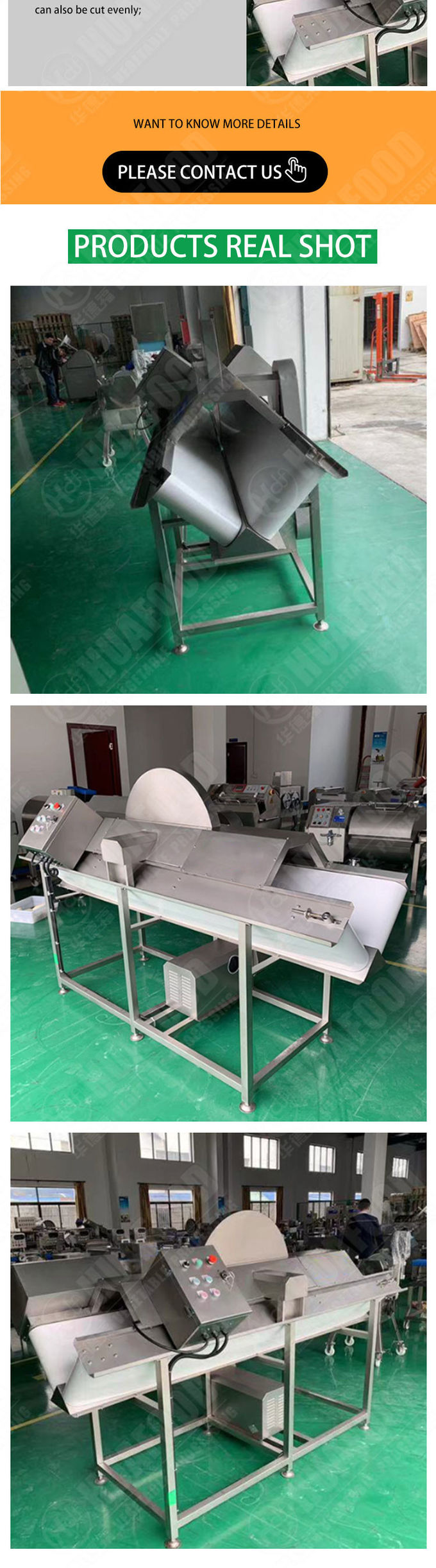 Half Cutting Fruit Processing Equipment for Carrot Taro Cutting