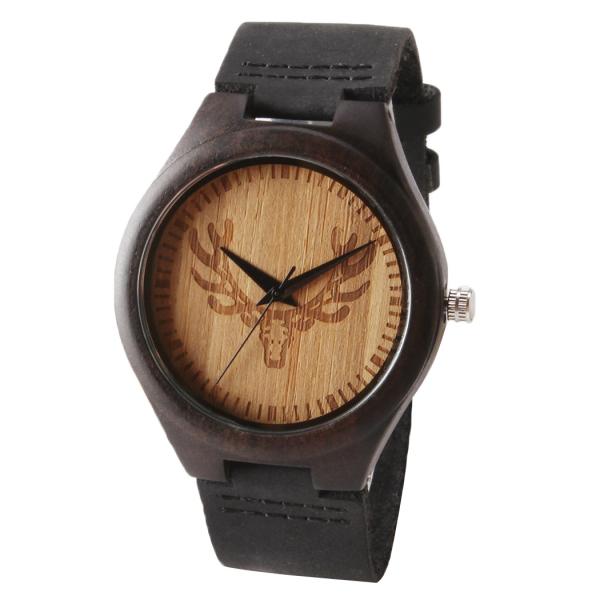 Quality Water Proof Unisex Wooden Quartz Watch Multi Functional Mineral Glass Most Accurate for sale