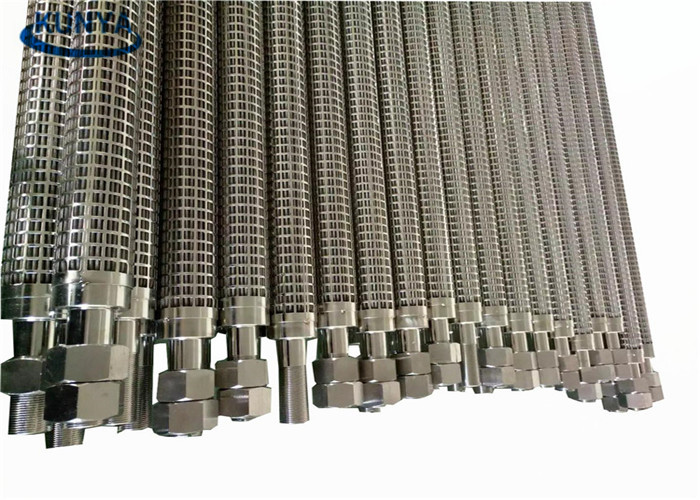 Portable Basket Sintered Filter Elements Perforated Sheet 300um Steel Candle