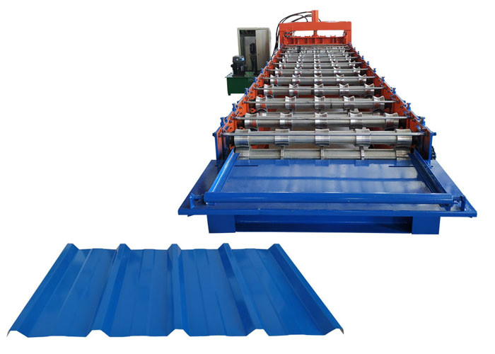 Iron Sheet Arc Glazed Tile Roll Forming Machine Leak Frame Load Bearing 4.6T