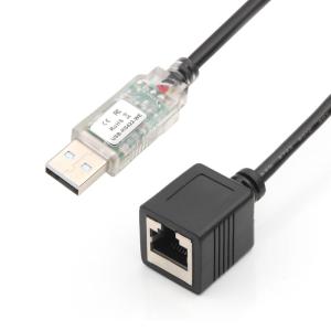 China USB RS422 to RJ45 8P8C Female Nickel Plated WB-1800-BT Industrial Network Debug Adapter Cable wholesale