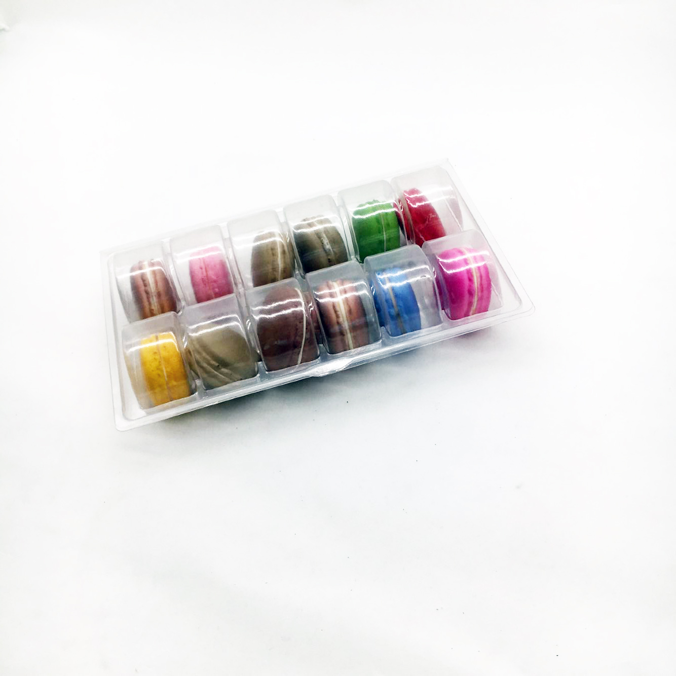 12pcs clamshell blister macaron box packaging macaron display tray macaron tray wholesale