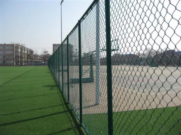 Vinyl Coated Chain Link Fence , Garden Fence Panels With 0.5--5.0m Width