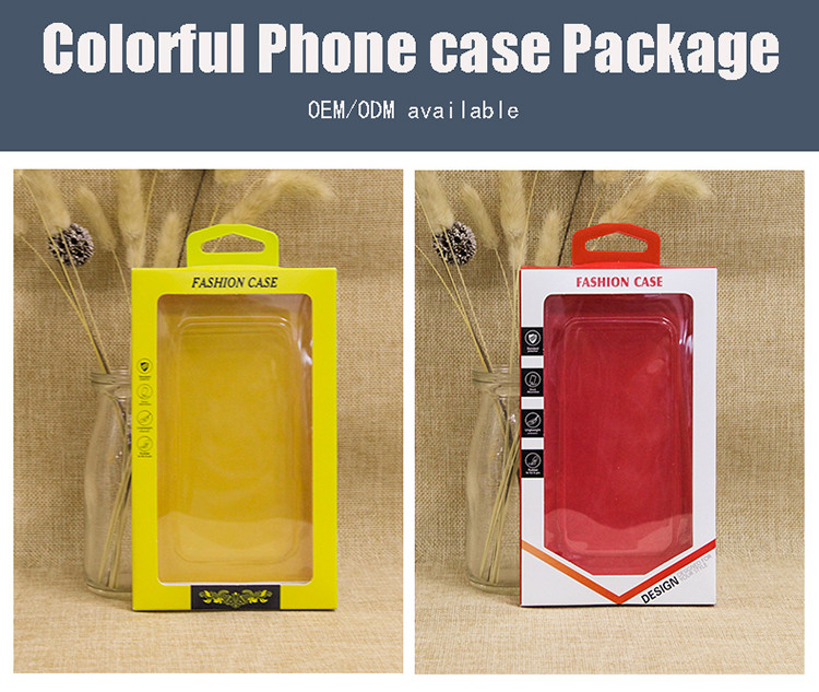 OEM Plastic Electronic Packaging Box Mobile Phone Case Display Window Box