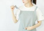 Fresh Green Dust Proof Barista Canvas Aprons For Adults