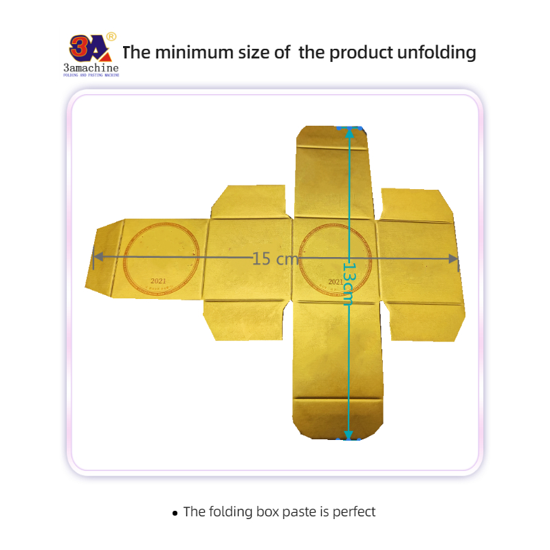 Video outgoing-inspection Provided Mini Box Folder Gluer Machine for Small Box Folding