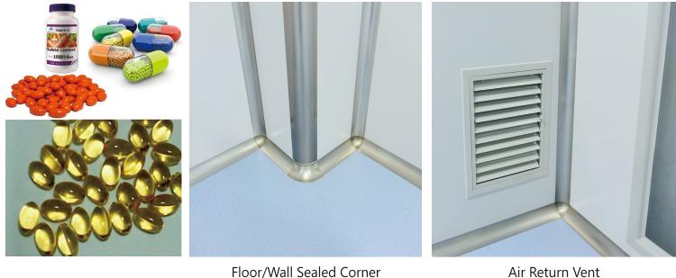 Epoxy Floor Modular Clean Room Panels Systems Federal 209E