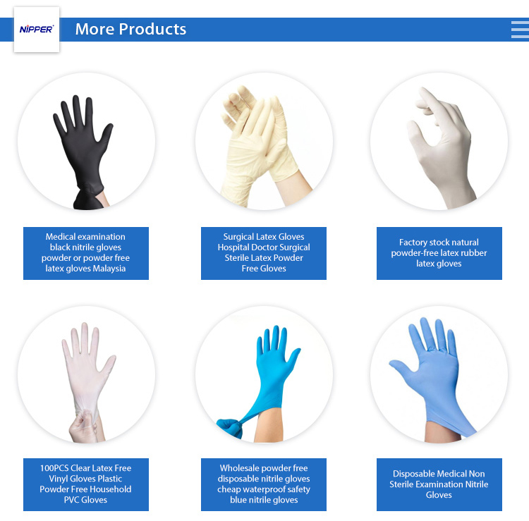 Safety Nitrile Gloves Latex Glove For Medical Examination