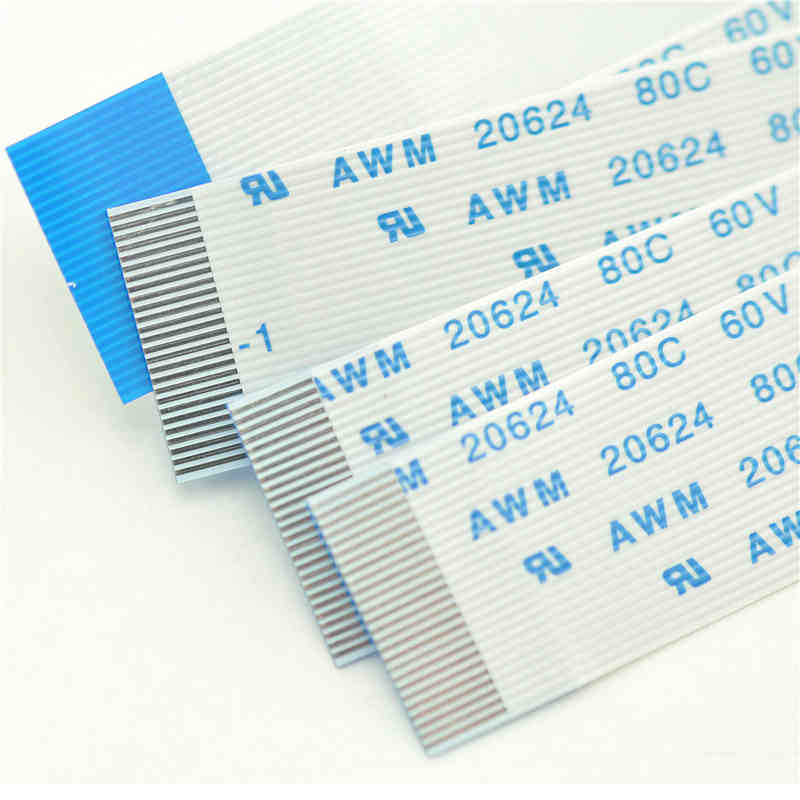 4 Pin-60 Pin Flat Ribbon Cable A B Connector 0.3mm-2.54 Mm Pitch Ribbon Cable FFC