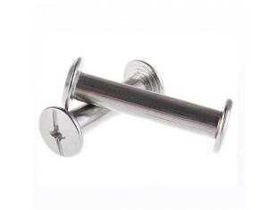 China Stainless Steel Chicago Binding Barrels and Screws Big Truss Head Slotted Drive Butt Screws wholesale