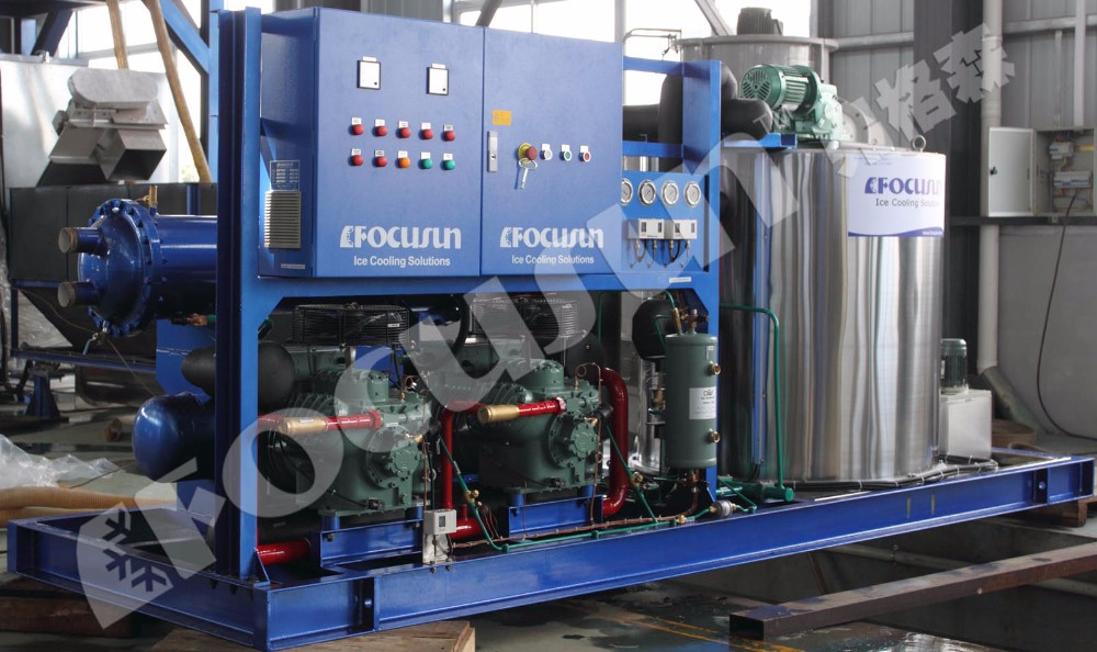Condition 2024 Focusun 7 Ton Air Flake Ice Making Machine with Low Voltage Components
