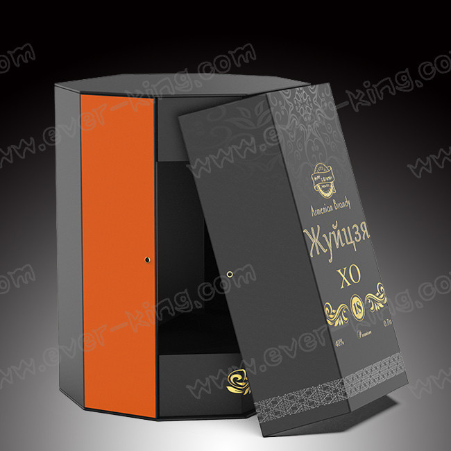 Customized Recycle Magnetic Folding Spirits Glass Packaging Box With Logo