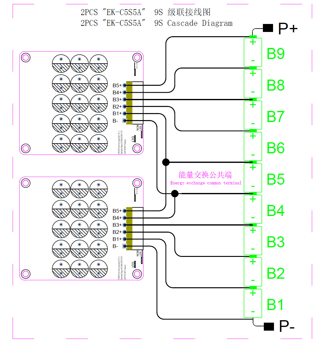 4S 5S Whole Group 5A Active Balancerr Lifepo4 Lithium Lipo Battery Energy Active Equalizer for Power tool