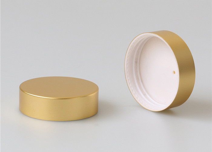 Glass Cosmetic Jars Screw Jar Lids 46mm Luxury Metal Gold Color Or Custom