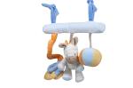 Vision Developing Newborn Plush Toys Embroidery Logo Hanging Design