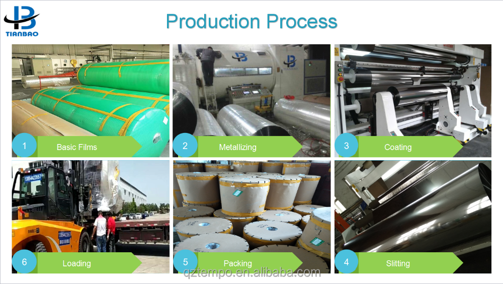 PE Reflective Film for Agriculture Purpose Trees Metallized Silver Width 100mm-1800mm
