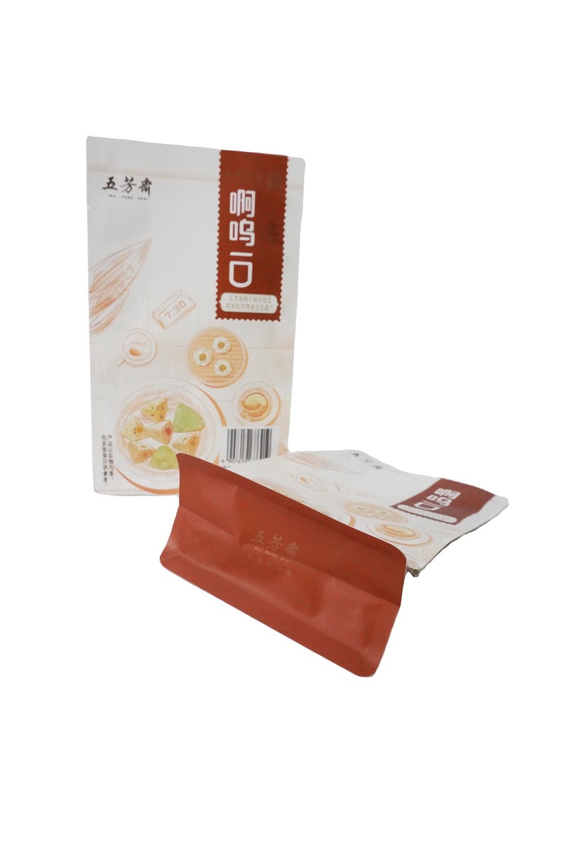 Moisture Proof Bag Flat Bottom With Side Transparent Food Rated Packaging