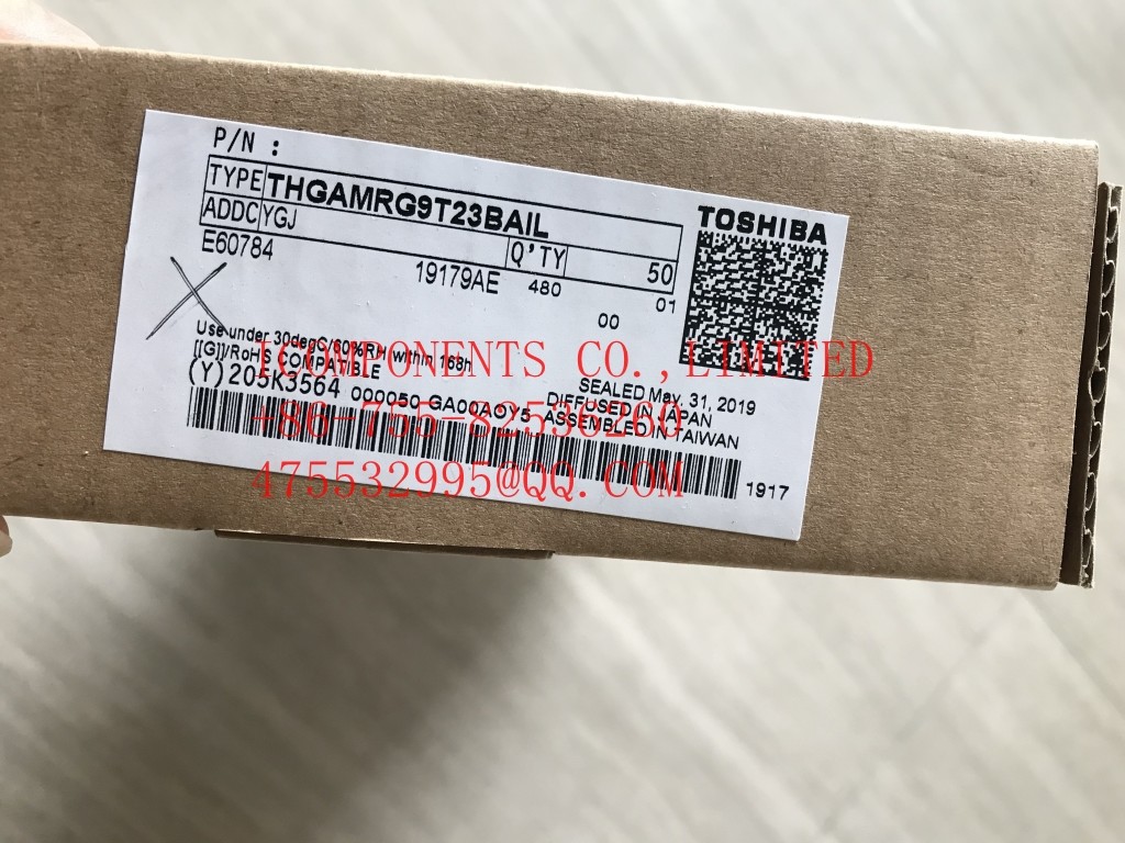 THGAF8G9T43BAIR KIOXIA NAND Flash Serial 64GB 2.7 to 3.6V 1166MB/s 153-Ball WFBGA (Alt: THGAF8G9T43BAIR)