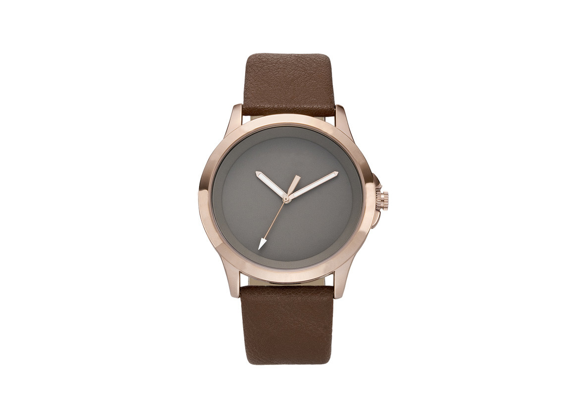 Waterproof Quartz Movt Alloy Case Watch With Stainless Steel Back Cover