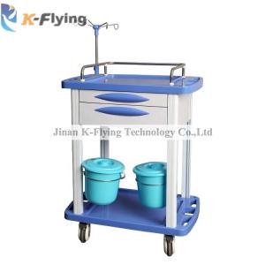 China Medicine Delivery Plastic infusion Treatment Medical Trolley Cart wholesale