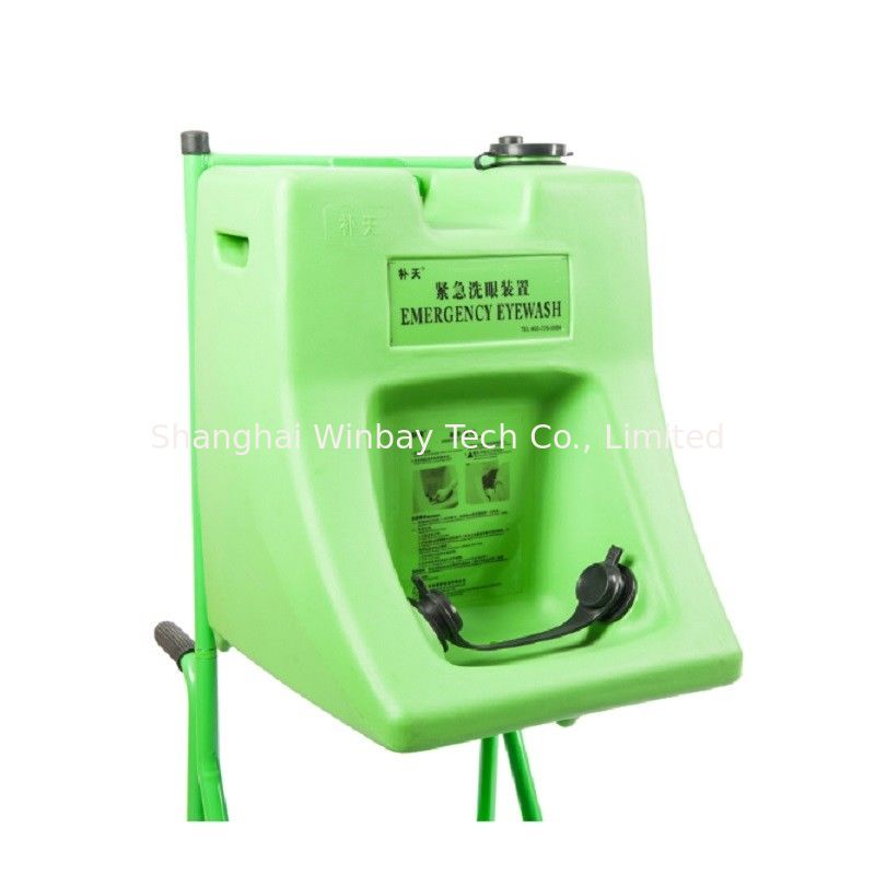 Trolley portable eyewash 30L(8gallon) emergency eyewash ABS portable eye wash station, plastic emergency eye wash