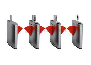 China Card Swiping Ticket Fingerprint Barcode Half Height Turnstiles wholesale