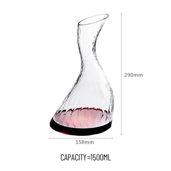 Wholesale Wine Decanter Hand-Blown Lead-Free Crystal & Aerator | 750ml Bulk Carafe for Distributors