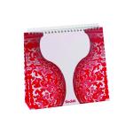 2018 company advertising calendar printing, Glossy art card desk calendar with