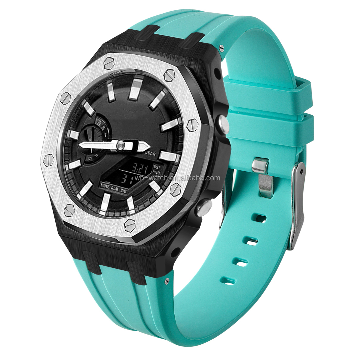 Casio G Shock Ga2100 Ga2110 Custom Zinc Alloy Watch Case With Silicone Band Strap