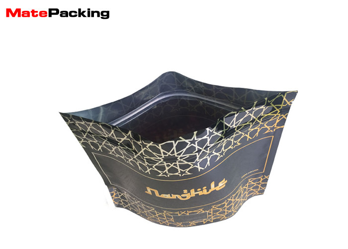 Foil Steam Proof Stand Up Plastic Pouches , Tobacco Pouch Bag With Zipper / Tear Notch