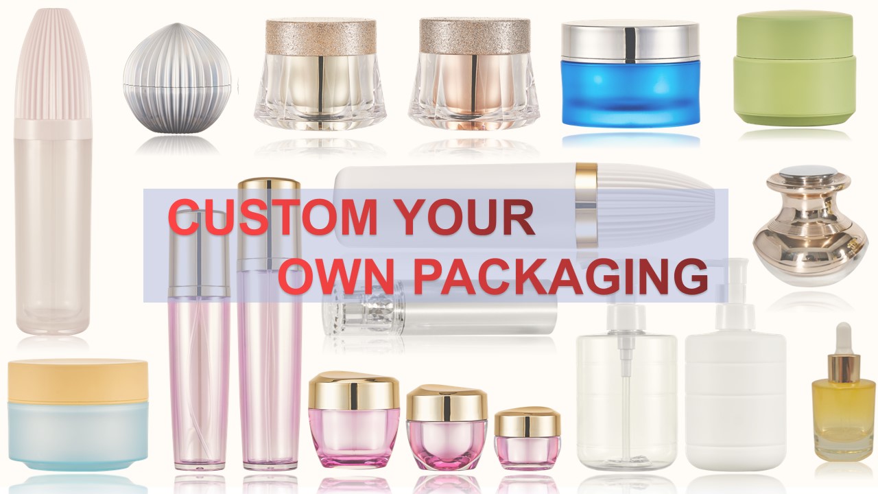 30g 50g Custom Body Butter Jars Round Plastic Jars With White Lids