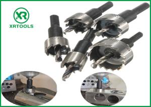 China White Finished HSS Hole Saw , Fluted Teeth Metal Hole Saw Metal Drilling wholesale